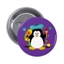 Artistic Penguin Pins