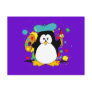 Artistic Penguin Postcard