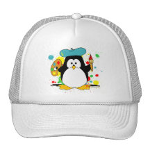 Artistic Penguin Trucker Hat
