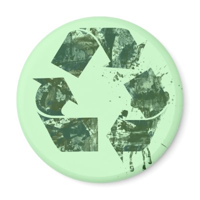 Artistic Recycle Symbol Magnets by FamilyCares