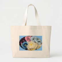 Artistic Shasta Daisy Canvas Bags