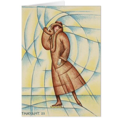 Artistic Skater Greeting Card by passionforskating