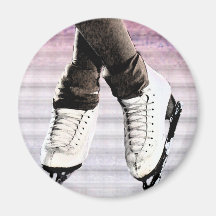 Artistic Skates Fridge Magnet