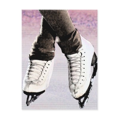 Artistic Skates Post Card by passionforskating