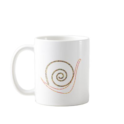 Artistic Snail Mugs by whitedotshirt