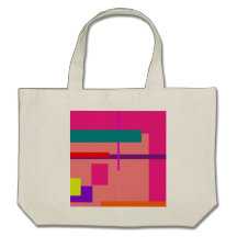 Artistic Space Salmon Pink Canvas Bags