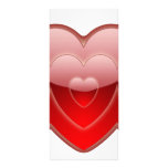 Artistic Valentines Heart rack cards