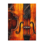 Artistic Violin Post Card