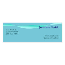 Artistic Wave Profile Cards Business Card Template