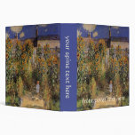 Artist's Garden at Vetheuil by Monet, Vintage Art Vinyl Binders