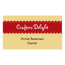 Arts crafts ribbon accessories handmade business business cards