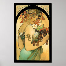 Arts Nouveau de fruit de ~ d'Alphonse Mucha 1897)  Posters
