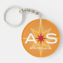 ArtSHINE Logo Keyring Round Double Sided Key Chain