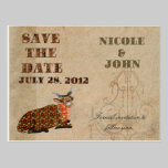 Artsy Addax Save the Date Postcard postcards