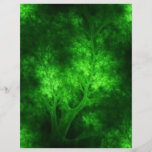 artsy_bright_green_trees flyer design