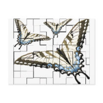 Artsy Butterflies Postcard