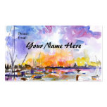 Artsy Charleston Watercolor Business Card by Ginet