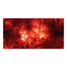 artsy_orange_trees photo greeting card
