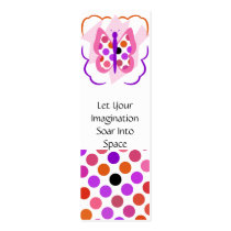 Artsy Polka Dot Butterfly Bookmark business cards