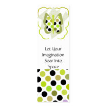Artsy Polka Dot Butterfly Bookmark business cards