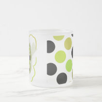 Artsy Polka Dot Butterfly Mug mugs