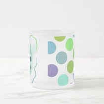 Artsy Polka Dot Butterfly Mug mugs