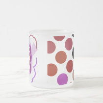 Artsy Polka Dot Butterfly Mug mugs