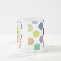 Artsy Polka Dot Butterfly Mug mugs