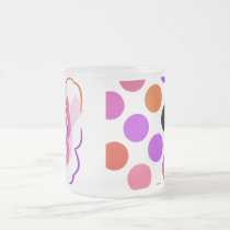Artsy Polka Dot Butterfly Mug mugs