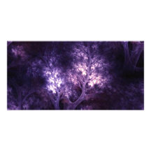 artsy_purple_trees picture card