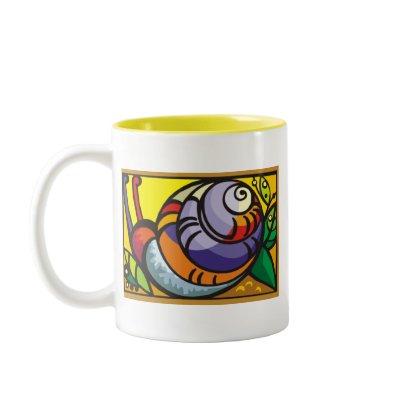 Artsy Snail Coffee Mug by naturetees