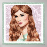 Artsy Sparkle Portrait Print
