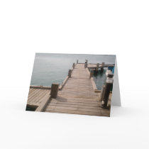 Aruba Boat Dock Greeting Card