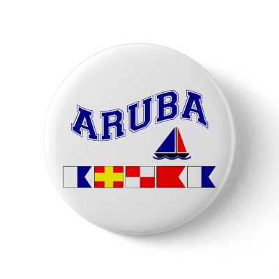 Aruba (Maritime Flag Spelling) Pinback Buttons by worldshop