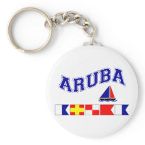 Aruba (Maritime Flag Spelling) Key Chain