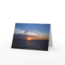Aruba Ocean Sunset Greeting Card