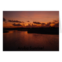 Aruba Sunrise! Greeting Card