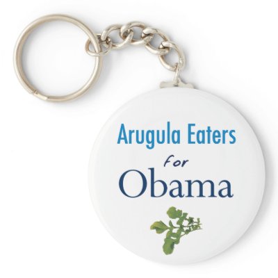 Arugula Eaters for Obama Keychain by democrattotheend