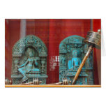 Arya Tara and Lord Buddha, Bodha, Nepal Greeting Card