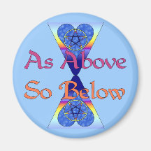 As Above So Below Fridge Magnet