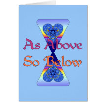 As Above So Below Greeting Card