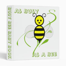 As Busy As A Bee Honeybee Baby Book Vinyl Binders