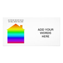As for me and my house we will serve The Lord Personalized Photo Card