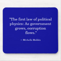As government grows, corruption flows. mousepad