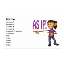 As If Business Card Template