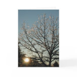 As the sun sets greeting card