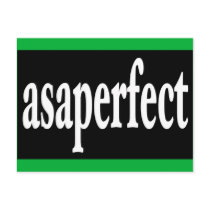 ASAP asaperfect AS SOON AS PERFECT Postcard