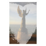 ASAS Angel Statue at Sunset Personalized Stationery