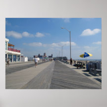 Asbury Park NJ Boardwalk and stores Posters