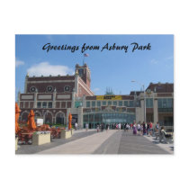 Asbury Park NJ Paramount Theatre, Greetings fro... Postcard